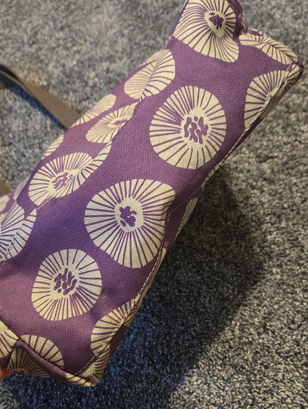 Lotta Jansdotter For Targus Designer Series Canvas Laptop Bag, Purple W/ Flowers